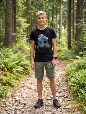 Detské tričko ALPINE PRO ECOMO 4 BLACK VARIANT PC