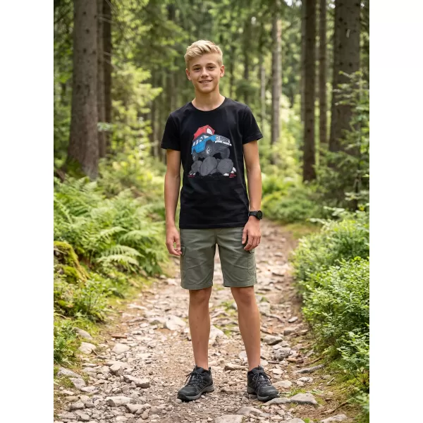  Detské tričko ALPINE PRO ECOMO 4 BLACK VARIANT PC 