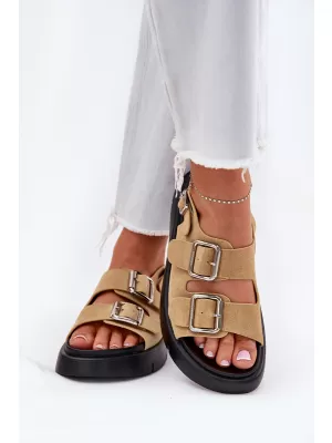 Dámske sandále BIG STAR SHOES RR274665 BEIGE