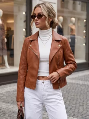 Dámska bunda DSTREET TY5731 HNEDÁ