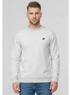 Pánska mikina 4F WMM00TSWSM2549 COLD LIGHT GREY MELANGE
