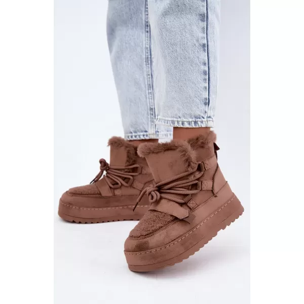 Dámske snehule BOTO 9077 MOCHA 