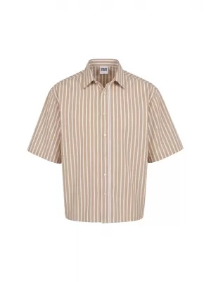 Pánska košeľa URBAN CLASSICS TB8218-21556 BROWN MOCCA
