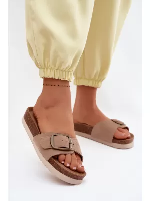 Dámske šľapky BOTO 2833 KHAKI