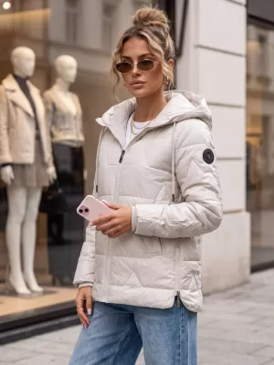 Dámska bunda DSTREET TY5798 SVETLO ŠEDÁ