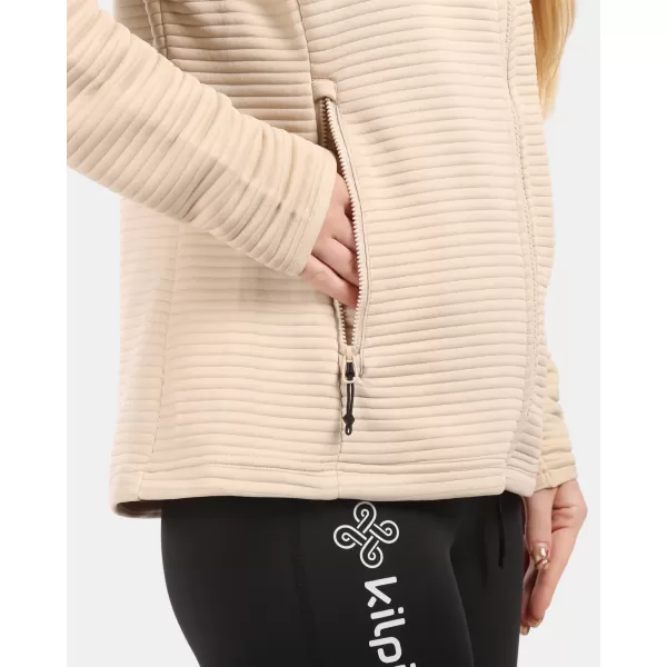  Dámska fleece mikina KILPI TANALI-W 1L0202KI BÉŽOVÁ 