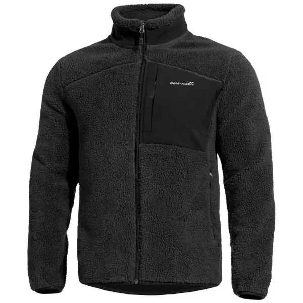  Pánska fleecová mikina PENTAGON SUMMIT SHERPA FLEECE K08063 BLACK 