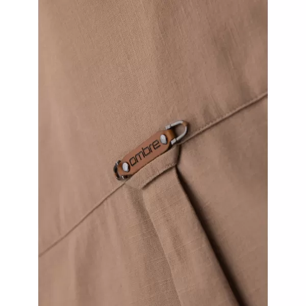  Pánska košeľa OMBRE N-OM-SHCS-0134 LIGHT BROWN 