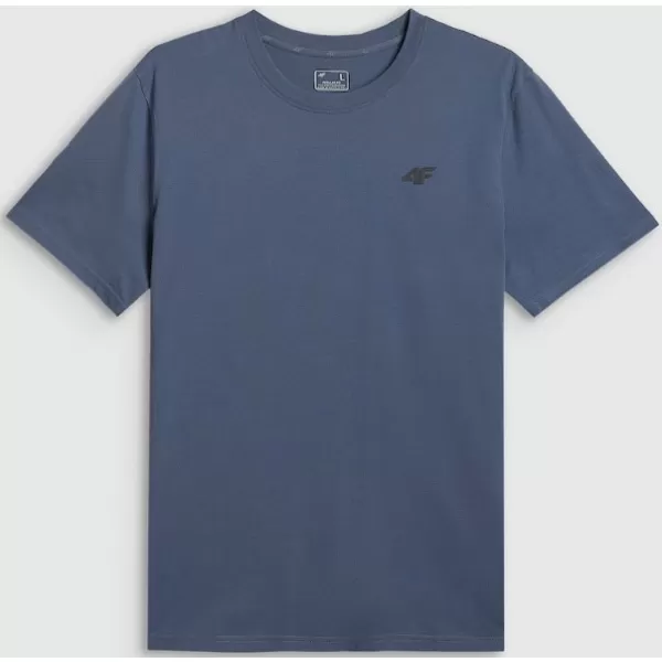  Pánske tričko 4F WAW25TTSHM2401 DENIM 
