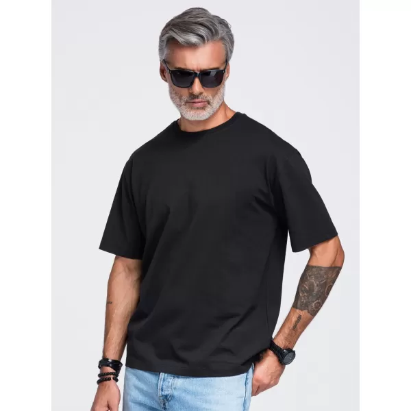  Pánske tričko OMBRE OM-TSPT-0283 BLACK 