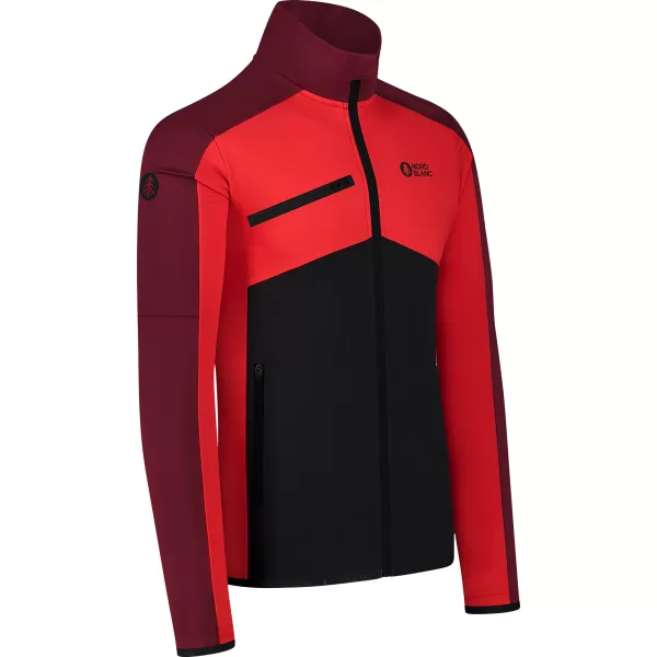 Pánska powerfleece mikina NORDBLANC CUSP NBSFM8334 ČERVENÁ 