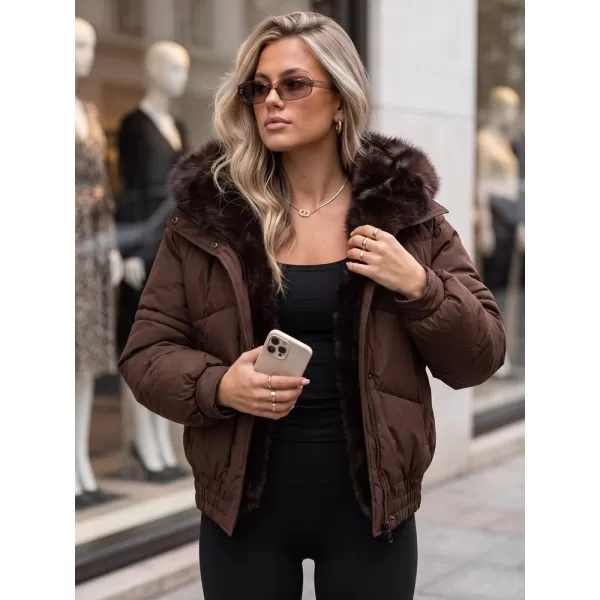  Dámska bunda DSTREET TY6006 HNEDÁ 