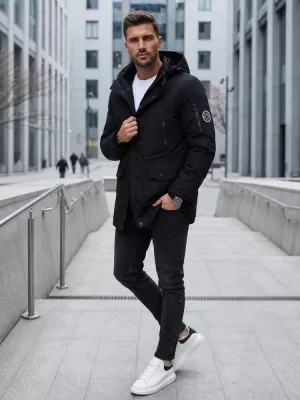 Pánska bunda DSTREET TX5105 ČIERNA