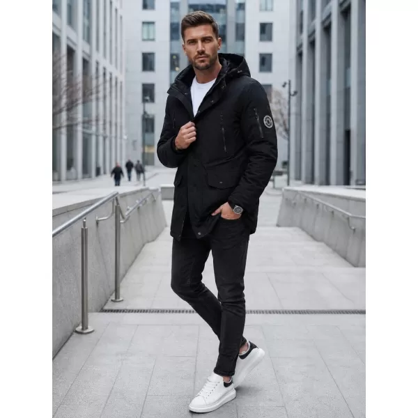  Pánska bunda DSTREET TX5105 ČIERNA 