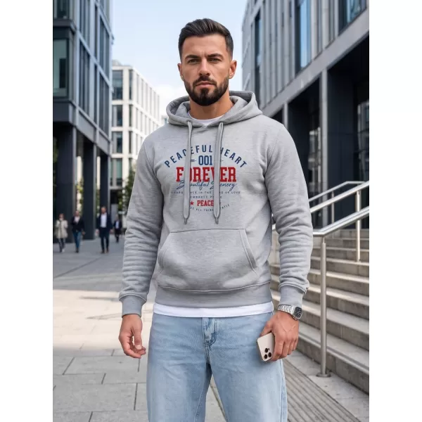  Pánska mikina DSTREET NX5150BX-02-09 SVETLO ŠEDÁ 