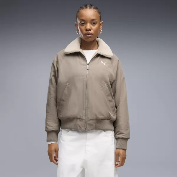  Dámska bunda PUMA REVERSIBLE BLOUSON HIGH LOFT LINING JACK 69456681 MOUSE GRAY 