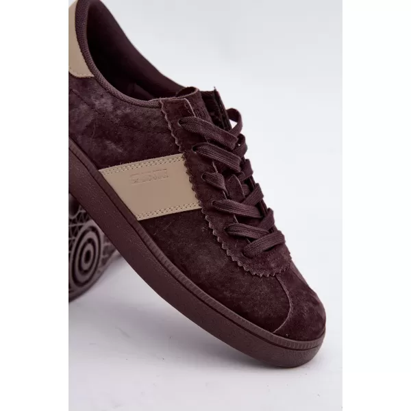  Dámske tenisky BIG STAR SHOES UU274438 BROWN/BEIGE SHADOWS 