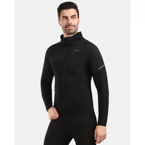  Pánska fleece mikina KILPI NASHVILLE-M 1M0201KI ČIERNA 
