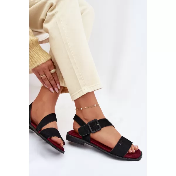  Dámske sandále BIG STAR SHOES TT274490 BLACK 
