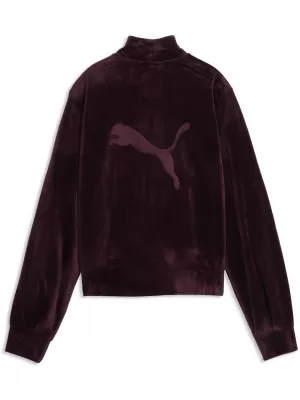 Dámska bunda PUMA ESS ELEVATED VELOUR TRACKJACKET 69402124 RUBY NOIR