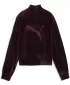 Dámska bunda PUMA ESS ELEVATED VELOUR TRACKJACKET 69402124 RUBY NOIR