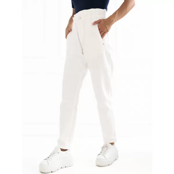  Dámske nohavice SUBLEVEL D70059Z62399A1 WHITE 
