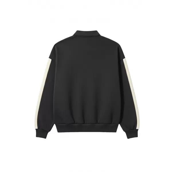  Pánske tričko s golierom URBAN CLASSICS TB8595-00007 BLACK 