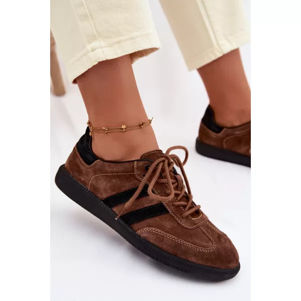  Dámske tenisky BOTO GD-XF-164 BROWN/BLACK 