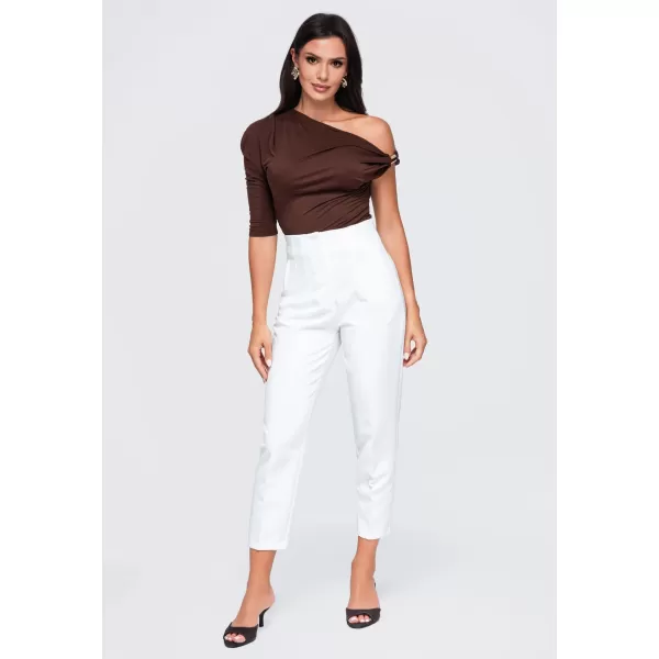  Dámske tričko OMBRE OW-TS-E0075 BROWN 