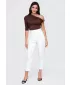 Dámske tričko OMBRE OW-TS-E0075 BROWN