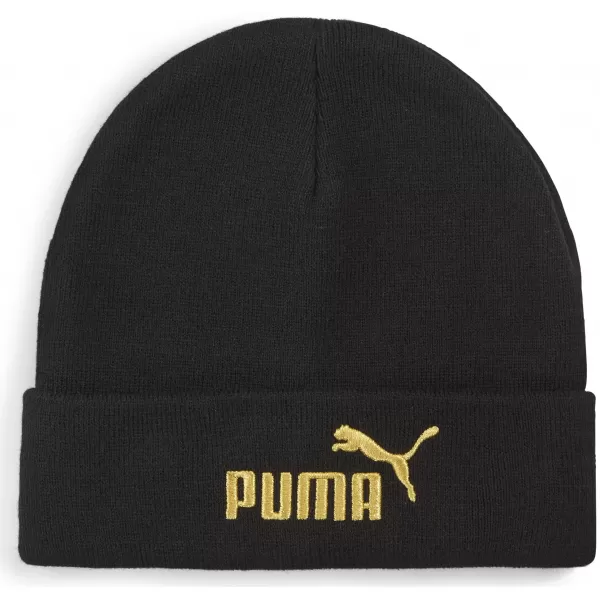  Čiapka PUMA ESS GOLD NO.1 LOGO MID CROWN BEANIE 02757501 PUMA BLACK 