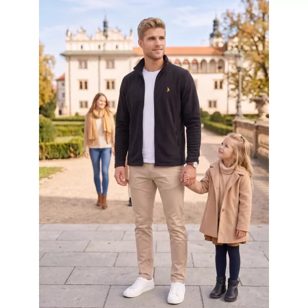  Pánska fleece mikina ALTISPORT ALM002852 ČIERNOZLATÁ 