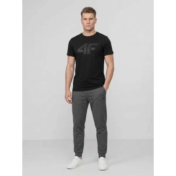  Pánske tričko 4F WMM00TTSHM3342 DEEP BLACK 