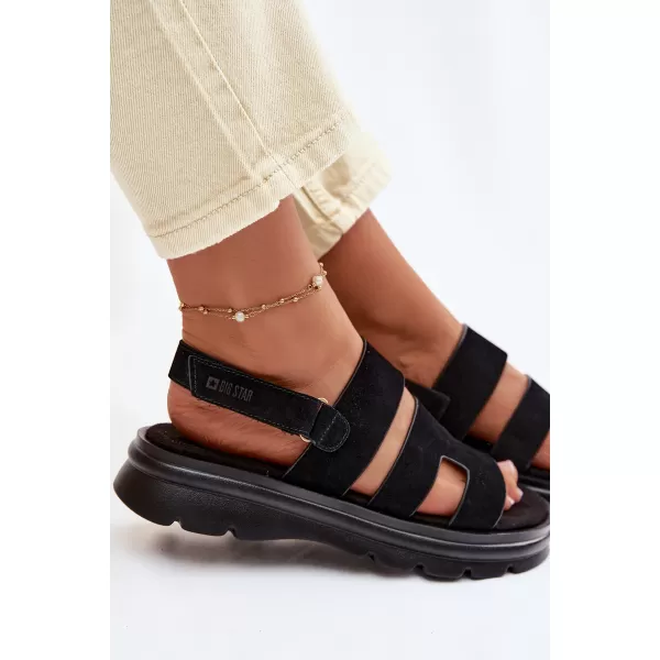  Dámske sandále BIG STAR SHOES TT274484 BLACK 
