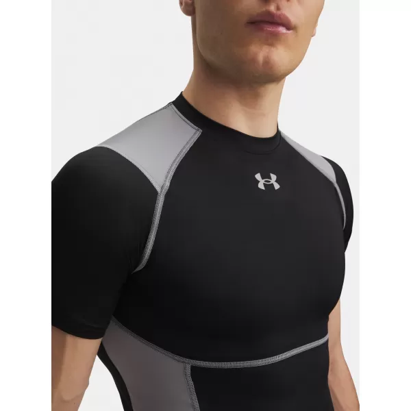  Pánske tričko UNDER ARMOUR UA HG ELITE COMP SS 6015382-008 ČIERNA 