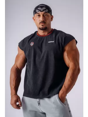 Pánske tielka NEBBIA OLYMPIA MUSCLE COVER 947 BLACK