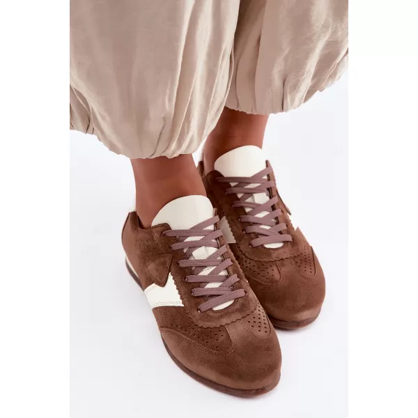  Dámske tenisky ZAZOO N1412/772/1098 MOCHA 