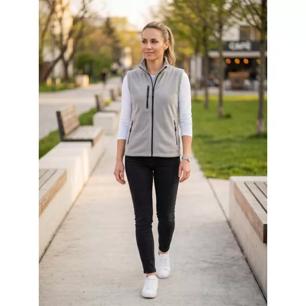  Dámska fleece vesta MALFINI EXIT W-525 SVETLO ŠEDÁ 