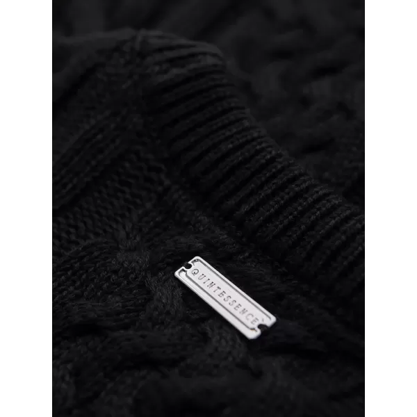  Pánsky sveter OMBRE OM-SWSW-0191 BLACK 