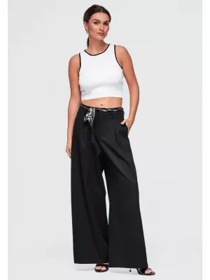Dámske nohavice OMBRE OW-PA-E0020 BLACK
