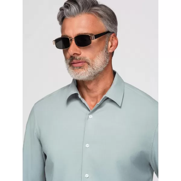  Pánska košeľa OMBRE OM-SHCS-0190 PASTEL GREEN 