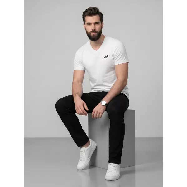  Pánske tričko 4F WMM00TTSHM3339 WHITE 