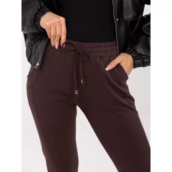  Dámske tepláky BASIC FEEL GOOD RV-DR-3589.05X DARK BROWN 
