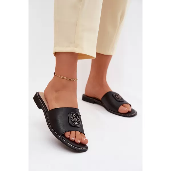  Dámske šľapky S.BARSKI KV61-6019 BLACK 