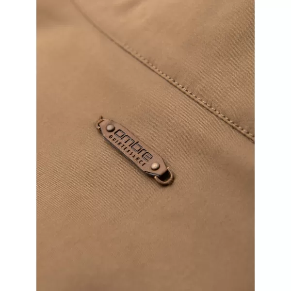  Pánska bunda OMBRE OM-JANP-0326 LIGHT BROWN 