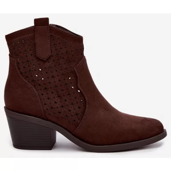  Dámske topánky S.BARSKI HY62-8149 CHOCOLATE 
