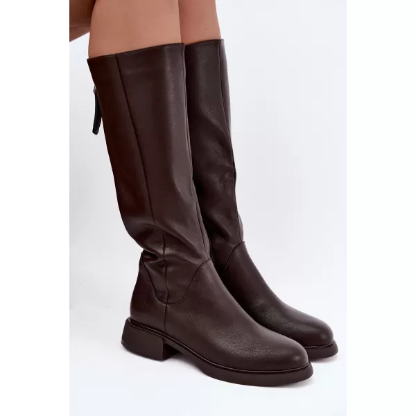  Dámske čižmy S.BARSKI JC62-1036 BROWN 