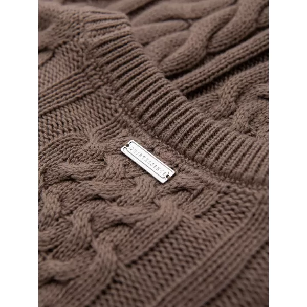 Pánsky sveter OMBRE OM-SWSW-0191 BROWN 