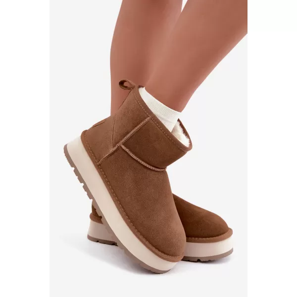  Dámske topánky BIG STAR SHOES UU274692 BROWN/BEIGE 