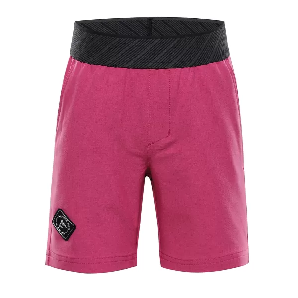  Detské kraťasy ALPINE PRO ZAMBO 3 FUCHSIA RED 
